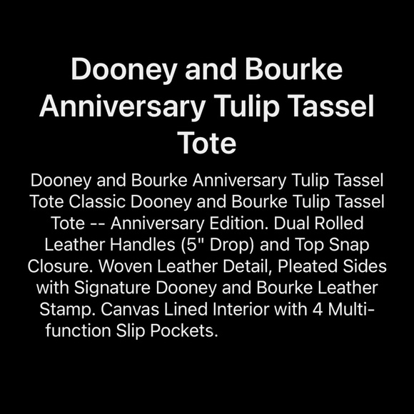 Dooney and Bourke anniversary edition - Picture 12 of 13